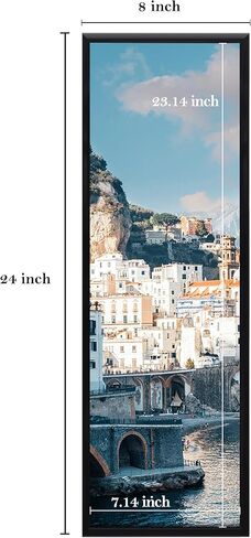 eletecpro 10x18 Poster Frame Black and Lightweight Picture frame with 4 Detachable Strips Wall Decoration to Hang Horizontally and Vertically for Art Movie Poster, 2 Pack in Saudi Arabia