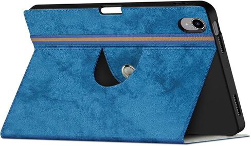 حافظة لجهاز iPad الجيل العاشر مقاس 10.9 بوصات 2022 مع حامل أقلام، (الموديل: A2696 /A2757 / A2777 غطاء ذكي من جلد البولي يوريثان للنوم/الاستيقاظ التلقائي، أسود in Kuwait