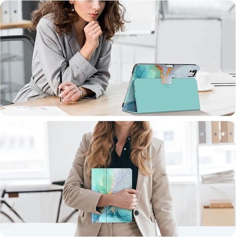 Fintie Folio Case for iPad Pro 11-inch (M4) 2024 (Model Number: A2836/A2837/A3006) - Premium Vegan Leather Smart Stand Back Cover with Pencil Holder, Auto Wake/Sleep, Black in Saudi Arabia