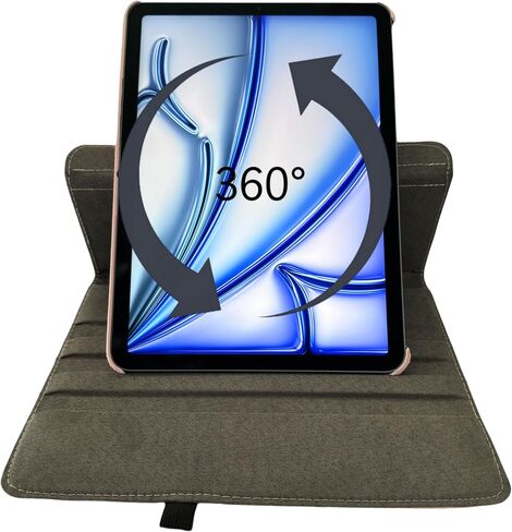 Case for iPad Air 6 11-inch (M2 2024), 10.9-inch Air 5 2022 & 10.9-inch Air 4 2020, 360 Degree Rotating Protective Stand Smart Magnetic Cover Air 6th/5th/4th Generation (LovelyDog) in Kuwait