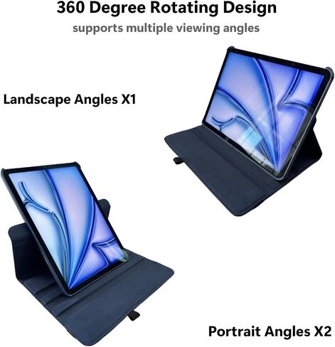 Case for iPad Air 6 11-inch (M2 2024), 10.9-inch Air 5 2022 & 10.9-inch Air 4 2020, 360 Degree Rotating Protective Stand Smart Magnetic Cover Air 6th/5th/4th Generation (LovelyDog) in Kuwait