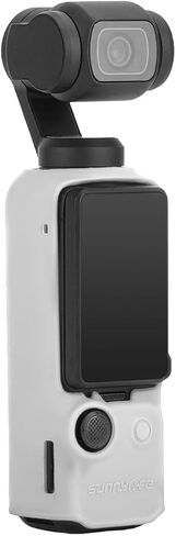 BTG Silicone Protective Case Cover for DJI OSMO Pocket 3 Accessories Parts Case Cover Protector (White) in Saudi Arabia