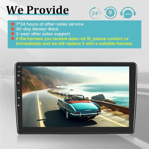 [2+64G] سيارة ستيريو Jeep Wrangler jk/Dodge RAM/Chrysler 300C - Carplay اللاسلكي وAndroid Auto - وحدة رأس Android 10.1 بوصة - WiFi EQ 1080P Mirror Link + كاميرا احتياطية AHD + ميكروفون + Canbus in Saudi Arabia