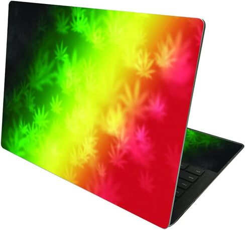 MightySkins Skin Compatible with Microsoft Surface Laptop 4 13.5" - Rasta Lion | Protective, Durable, and Unique Vinyl Decal wrap Cover | Easy to Apply, Remove, and Change Styles | Made in The USA in Saudi Arabia