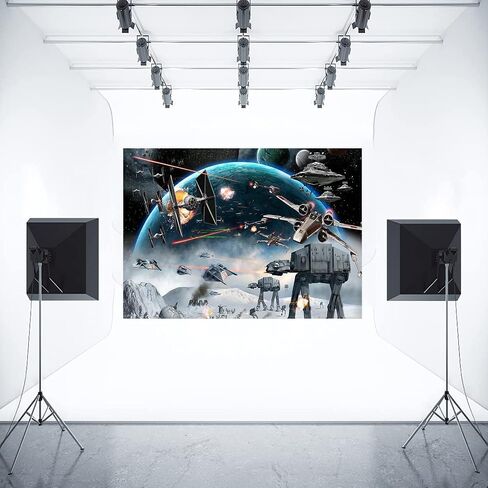 7x5ft Star War Backdrop Galaxy Wars Photo Backgrounds Boys Party for Birthday Party Stars Science Fiction Photography Backdrops Kids Birthday Decorations Background 4-0705 in Saudi Arabia