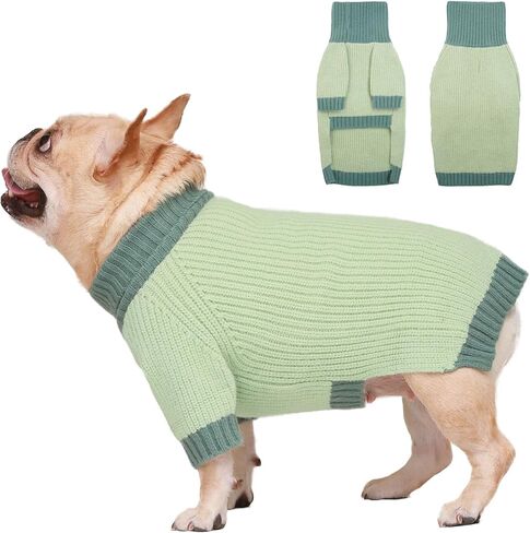 Dog Sweater XXXL, Turtleneck Sleeve Sweater with Leash Hole, Stretchy Christmas Sweaters for Large Dogs Male Female, Holiday Knitted Jumper for Husky, Golden Retriever, Doberman, Burgundy 3XL in Kuwait