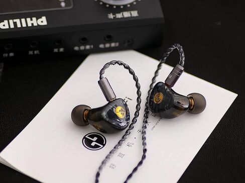 Kinboofi TIN Audio T2 in Ear 2 PIN Headphone Earbuds Double Dynamic Driver 2DD Neutral Sounding IEM in Ear Monitor, Balance Sound HiFi Earphone Metal Shell Headset with 2 PIN Connection…… in Saudi Arabia