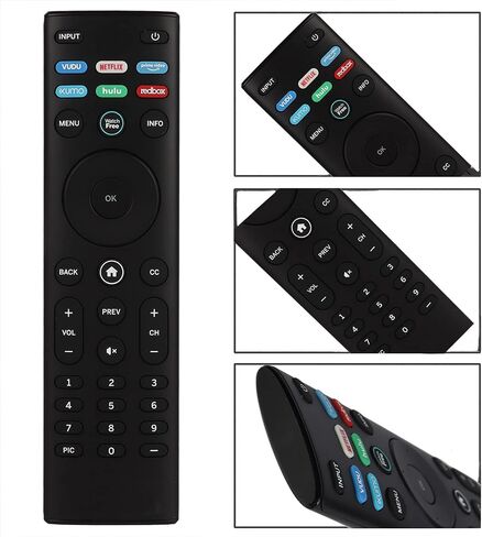 2 حزم XRT140 استبدال جهاز التحكم عن بعد لتلفزيون Vizio Smart LED M50Q7-H1 M55Q7-H1 M65Q7-H1 M55Q8-H1 M65Q8-H1 V555-H1 مع Watchfree Vudu Netflix Primevideo Xumo Hulu Redbox مع البطاريات in Saudi Arabia