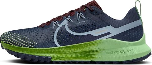 NIKE Men's React Pegasus Trail 4 Low, Deep Jungle Night Maroon Khaki, 11 UK, 12 in Saudi Arabia