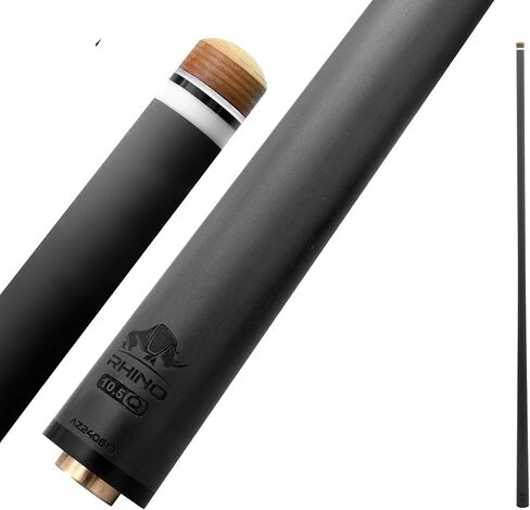 RHINO - 30" / Q-loc Carbon Pool Cue Single Shaft, Tip 11.8mm. Low Deflection Technology, Ultra-Smooth, Easy to Control, pro Taper in Saudi Arabia
