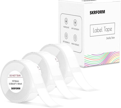 Thermal Label Maker Tape for D11 Pro, Adapted Label Print Paper, Self-Adhesive Label Replacement 0.59X1.18in (15x30mm),3 Rolls in Saudi Arabia