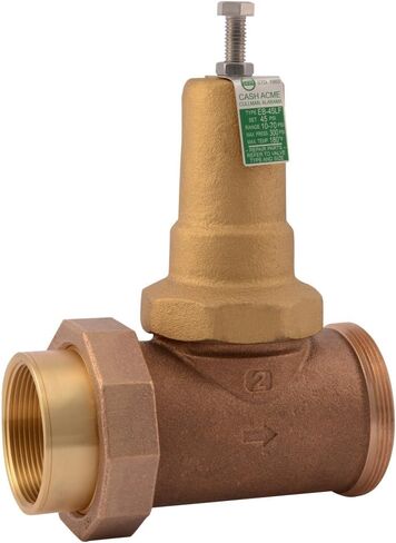 Cash Acme 1/2 Inch EB45 Single Union Pressure Regulating Valve (PRV), Metal Top, 45 PSI, 24462-0045 in Kuwait