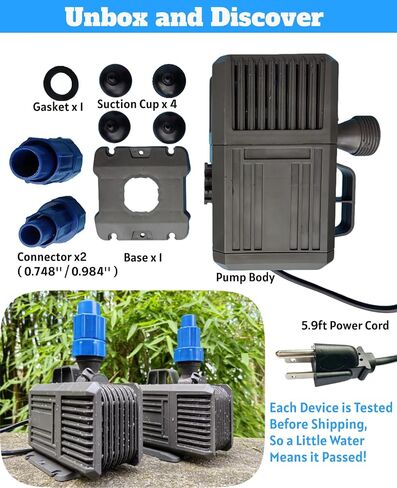 Submersible Water Pump 740GPH-40w, Pond Pumps for Fountains, Aquarium Water Pump for Fountain with Flow Control, Water Fountain Pumps Submersible for Fish Tank, Filtration, Hydroponics in Saudi Arabia