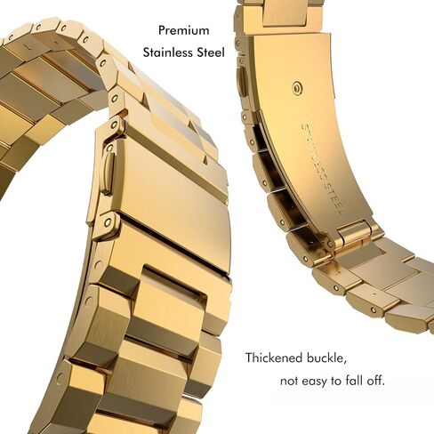 Stainless Steel Watch Band Compatible with Apple Watch Bands 49mm 45mm 44mm 42mm 40mm 41mm 38mm, Men Women Metal Watch Strap Waistband for iWatch Ultra Series 8 7 6 5 4 SE in Kuwait