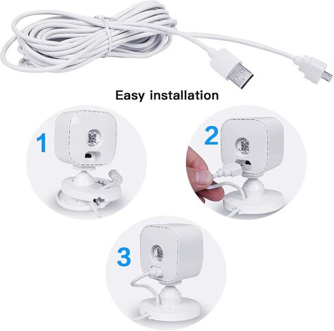 كابل USB تمديد الطاقة HOLACA بطول 20 قدمًا لكاميرا Blink Mini (20 قدمًا) in Kuwait