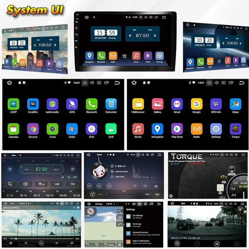 AMASE AUDIO Android 13 Car Stereo, Octa Core (4+64GB), Wireless Carplay Android auto, DSP+, 10.1" Touchscreen, 2Din for Universal, Support 4G WiFi Bluetooth/Rear Camera in Saudi Arabia