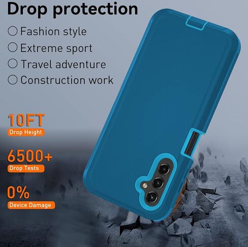 for Samsung Galaxy A14 5G case,A14 5G Heavy Duty case,[Military Grade Protective ][Shockproof] [Dropproof] [Dust-Proof], ONLY Fit Galaxy A14 5G Phone (Black) in Kuwait