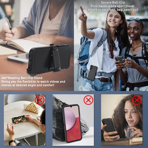 for Samsung Galaxy A14 5G case,A14 5G Heavy Duty case,[Military Grade Protective ][Shockproof] [Dropproof] [Dust-Proof], ONLY Fit Galaxy A14 5G Phone (Black) in Kuwait