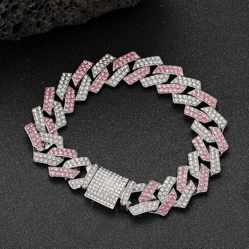 Gold Dog Chain Collar, Bling Diamond Cuban Link Puppy Collars Glitter Rhinestone Cat Collar for Small Medium Large Pet Dogs, 8-Inch in Kuwait