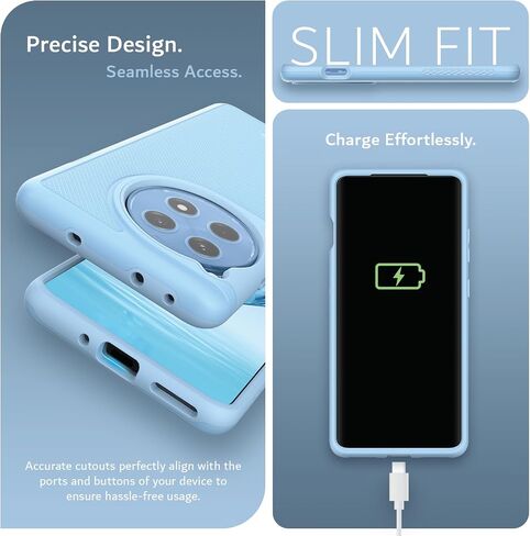 TUDIA MergeGrip [درجة عسكرية] مصممة لحافظة OnePlus 12R 5G (2024)، [تم اختبار السقوط] حافظة هاتف واقية متينة ورفيعة وشديدة التحمل بطبقة مزدوجة مقاومة للصدمات - أسود داكن in Saudi Arabia