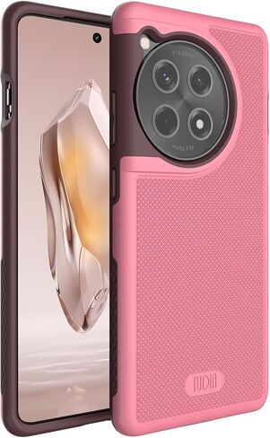 TUDIA MergeGrip [درجة عسكرية] مصممة لحافظة OnePlus 12R 5G (2024)، [تم اختبار السقوط] حافظة هاتف واقية متينة ورفيعة وشديدة التحمل بطبقة مزدوجة مقاومة للصدمات - أسود داكن in Saudi Arabia