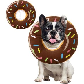 طوق BALAPET الناعم لتعافي الكلاب، مريح وخفيف الوزن وقابل للتعديل طوق مخروطي للحيوانات الأليفة لتعافي الكلاب والتوقف عن اللعق، طوق إليزابيث على شكل كعكة لطيفة للكلاب الصغيرة والقطط (S)
