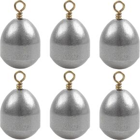 Fishing Weight Sinker - 15/25pcs Bass Casting Sinker Weight Steel Fishing Weight Sinker Fishing Sinker with Ring Tear Drop Fishing Weights for Saltwater Freshwater Fishing