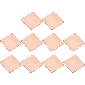 DMiotech 20 Pack 15 x 15 x 2mm Copper Pad Thermal Kit IC Chips Heatsink Cooler Shim for Cooling PC Laptop in Kuwait