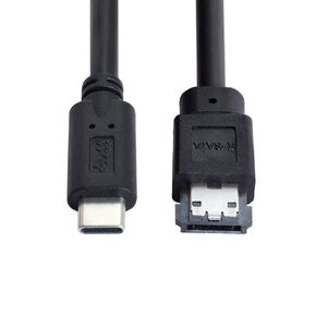 xiwai USB-C Type-C to Power Over eSATA DC5V Adapter USB3.0 to HDD/SSD/ODD eSATAp Converter