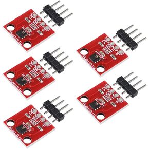 5pcs HTU21D Temperature Humidity Sensor Breakout Module I2C IIC 1.5V to 3.6V 0-100 RH Compatible with SHT20 SHT21 Replace SHT15