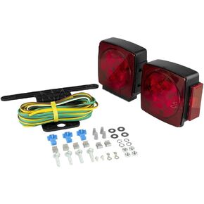 Blazer International C7425 LED Square Trailer Light Kit with Integrated Back-Up Lights