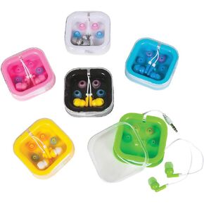 Raymond Geddes Earphones in Earphone Case (Pack of 12)