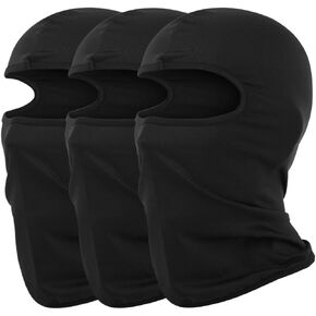 3 Pack Ski Mask for Men Women Balaclava Face Mask Summer Shiesty Mask Full Head Mask for Motorcycle Helmet Sun UV Protection