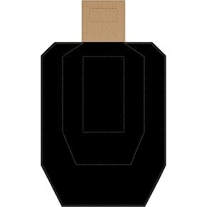 Official USPSA/IPSC Cardboard Targets, Competition Torso Target, Silhouette Shooting Target, Cardboard Targets. Made in USA