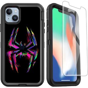 OTTARTAKS Compatible with iPhone 14 Phone Case, iPhone 13 Case with Screen Protector Shockproof Heavy Duty Protective Case for iPhone 13/14 Men Boys, Camouflage