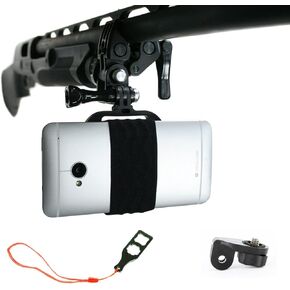 Action Mount® - Sportsman's Mount for Any Smartphone: Attaches to Sports Fishing Rod, Bow, Shotgun, Rifle, Paintball, Etc. Compatible with Any iPhone, Canon Camera. Compatible with GoPro Cameras. in Kuwait