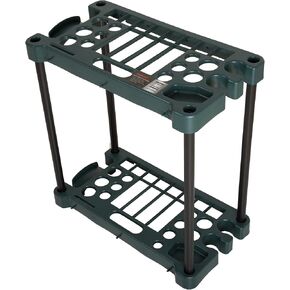 Stalwart Tool Organizer 2-Pack - Garage Storage Rack - Organize Up to 48 Yard Tools - Corner Rack for Home or Shed - Easy to Assemble Utility Racks
