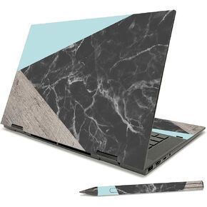 Mighty Skins Skin Compatible with HP Envy x360 15" (2021) - Crimson Marble | Protective, Durable, and Unique Vinyl Decal wrap Cover | Easy to Apply, Remove, and Change Styles | Made in The USA