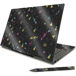 MightySkins Glossy Glitter Skin Compatible with HP Envy x360 15" (2021) - Cherry Blossom Tree | Protective, Durable High-Gloss Glitter Finish | Easy to Apply and Change Styles | Made in The USA