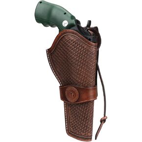 TOURBON Leather Gun Holster for Pistol, Belt Carrier Holder Pouch Open Top Pistol Holster