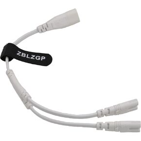 IEC320 C8 to 2X C7 Y Splitter AC Power Cord,IEC Figure 8 Male to 2 Female Power Splitter Cable,Right Angle AC Power Cable,for Game Console Audio Multiroom Speaker Camera Battery Charger