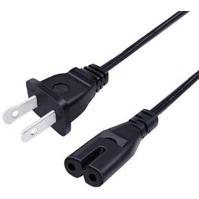 Power Cord Replacement for Audioengine A5+ HD6 Speaker S8 Powered Subwoofer 8ft 2 Prong AC Power Cord Cable