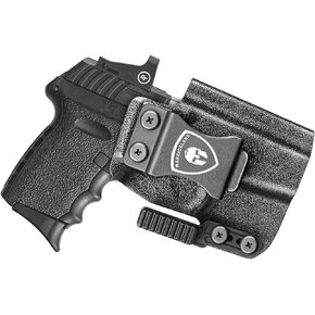 WARRIORLAND IWB Kydex Holster with Claw Attachment and Optic Cut Fit SCCY CPX-1 & CPX-2 GEN 1-2 Pistol - Not Fit GEN 3, Inside Waistband Appendix Carry SCCY Holster, Adj. Cant & Retention, Right Hand