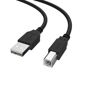 Printer Cable 5FT, USB Printer Cable Cord to Computer Compatible with Epson XP-7100 6100,EcoTank ET-4760 3710 8700 M2170,HP, Canon, Dell, Epson, Lexmark, Xerox, Samsung, USB A to USB B Cord
