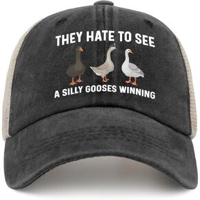 They Hate to See A Silly Gooses Winning Trucker Hat Men Trendy Mesh Baseball Cap for Summer