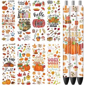 UV DTF Pen Wrap - 40 Sheets Highland Cow UV DTF Pen Wraps Sunflower UVDTF Stickers for Pen Butterfly UV DTF Wraps Cactus UV DTF Decals Waterproof UV DTF Transfer Stickers for DIY Pen