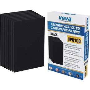 Complete Premium 2 HEPA Replacement Filter Pack Including 8 Activated Carbon Pre Filters Precut for HPA100 compatible with Honeywell Air Purifier 090, 094, 100, 104, 105, HA106 & Filter R by VEVA in Kuwait
