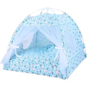 Dog House Indoor | Cat Houses for Indoor Cats | Dog Tent | Cat Stuff | Cat Beds for Indoor Cats | Princess Pet Beds | Casa para Perros | Size L (Purple, Large [18.5 x 19 x 19 in.])
