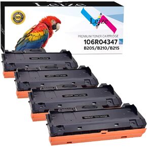 Leize Compatible Toner Cartridge Replacement for Xerox 106R04347 use for Xerox B210 B205 B215 B210DNI B205NI B215DNI B215MFP B205MFP Printer, High Yields Black 3,000 Pages, 4-Pack
