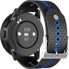 Watch Band for Suunto 9 Peak/9 Peak Pro/5 Peak/Race/Vertical, 22mm Silicone QuickFit Replacement Bands for Garmin Venu 3/Venu 2/Vivoactive 4/Forerunner 265/Forerunner 255